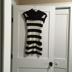 Wet Seal Cowl Neck Short Sleeved Sweater Dress